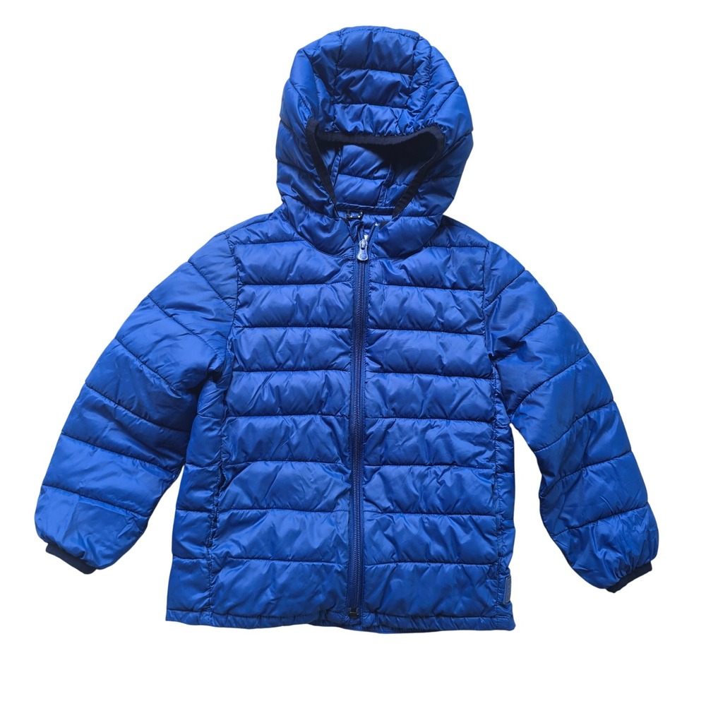 Gap Kids 5T Admiral Blue Primaloft Lightweight Puffer‎ Hooded Jacket S/706075-01